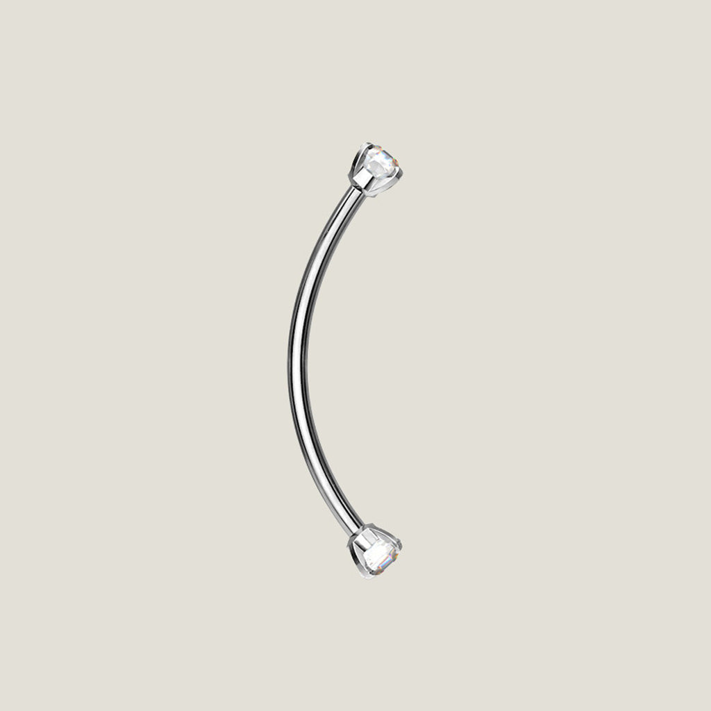 CZ End Curved Barbell — 11mm