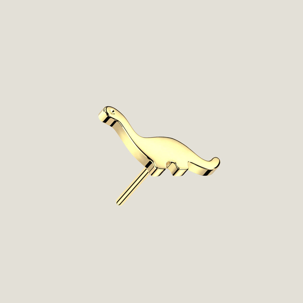 14K Gold Push In Dinosaur Top