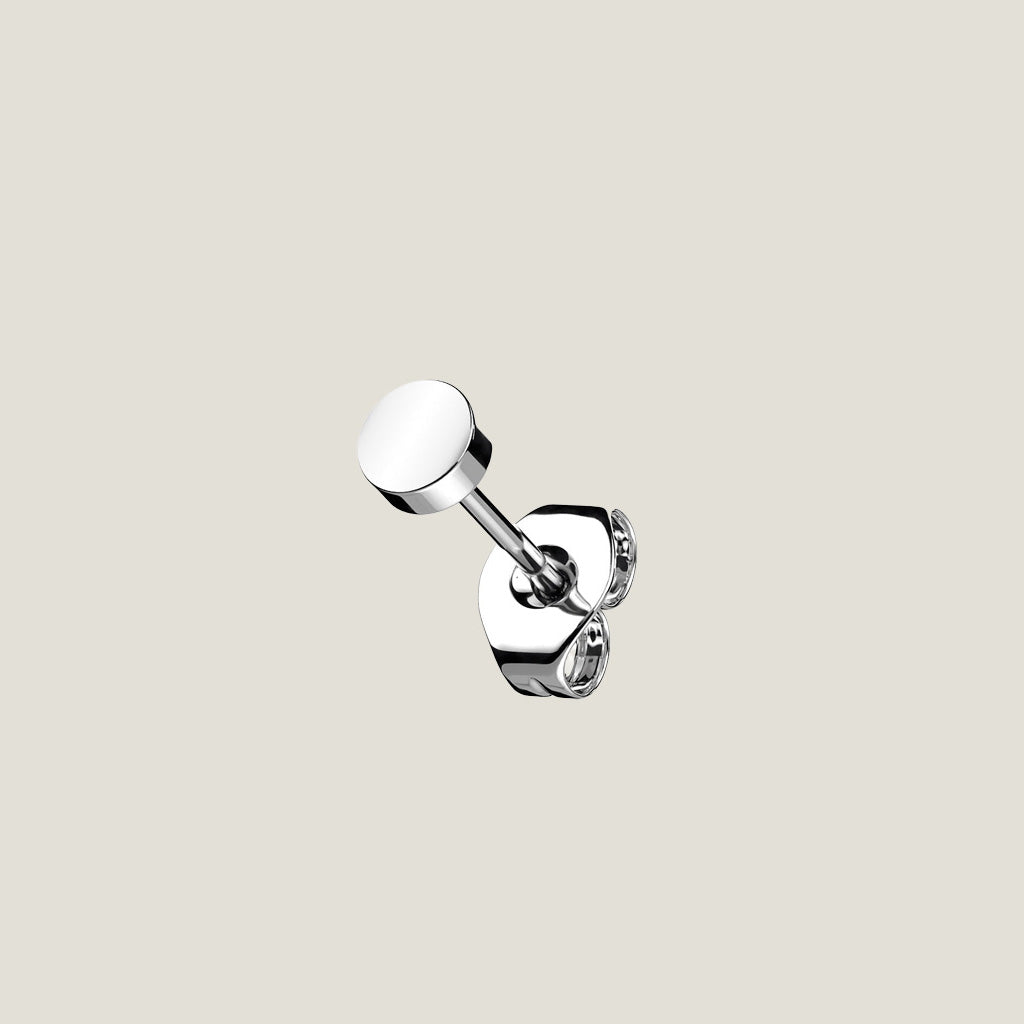Flat Round Top 20g Stud — Pair