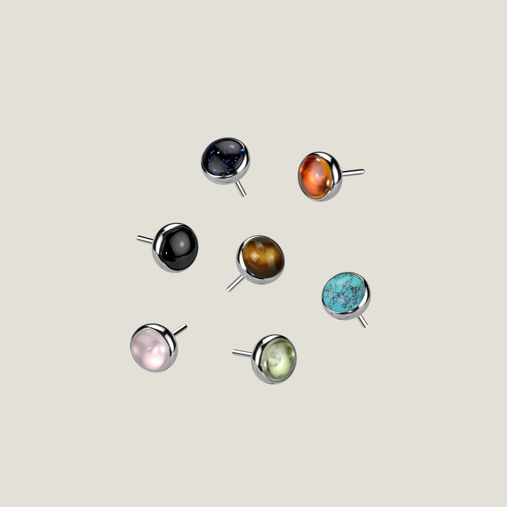 Cabochon Cut Threadless End
