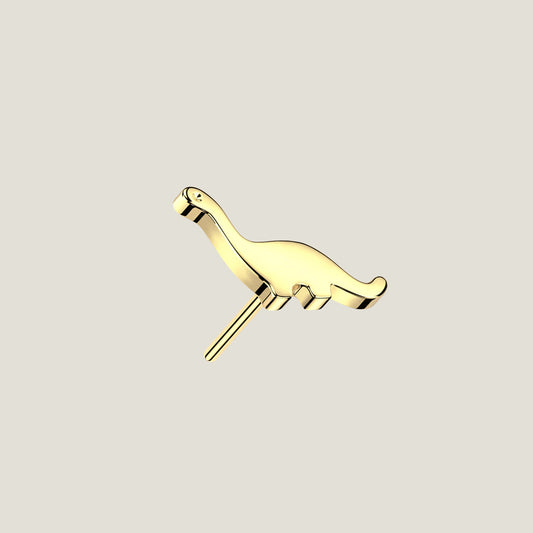 14K Gold Push In Dinosaur Top