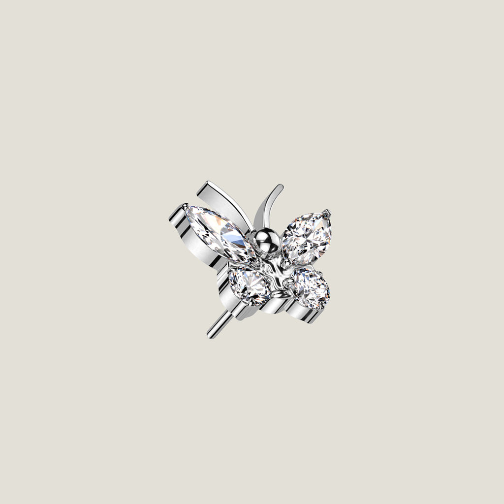 CZ Butterfly Stud